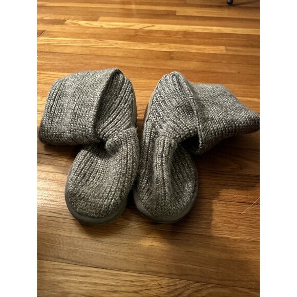 Ugg Womens Classic Cardy Tall Knit Sweater Boots Pull On Fold Over 5819, 5 NICE! - Picture 5 of 8